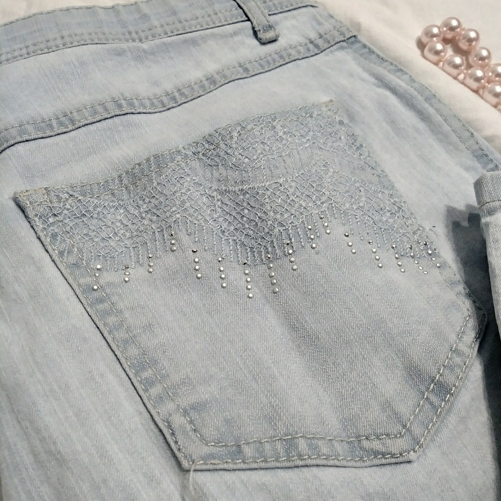 Gloria Vanderbilt light blue Capris jeans sz 10 - Picture 4 of 5